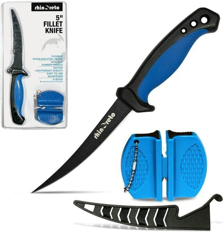 Filet Knife With Sheath and Sharpener 1