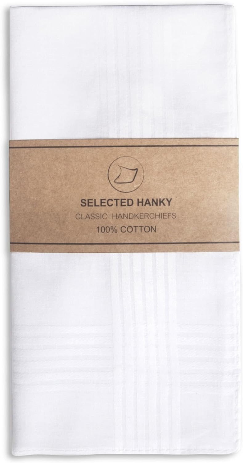 Men's Handkerchiefs - 100% Soft Cotton 1