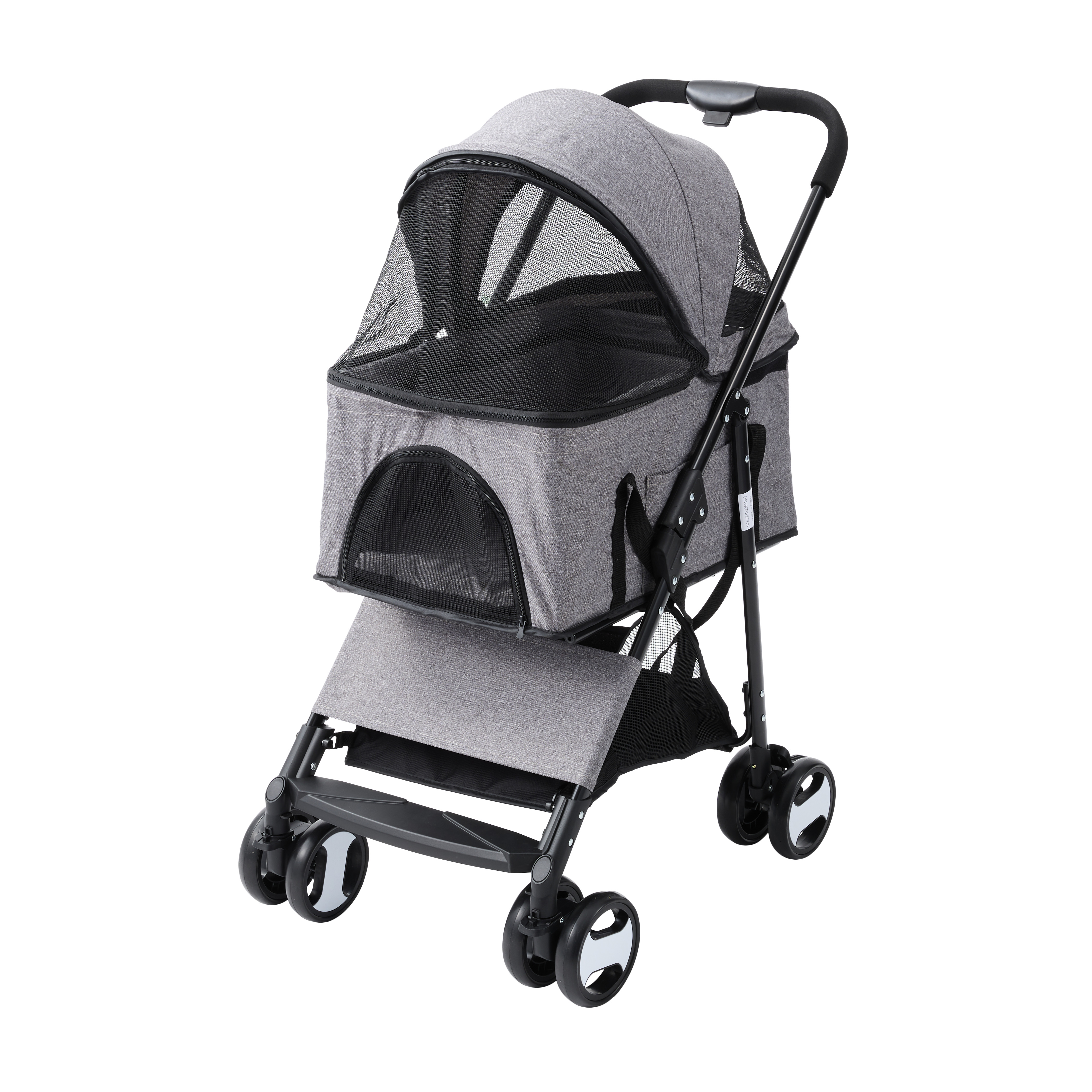 NChanmar Dog Stroller 3-in-1 Folding Dog Stroller 1