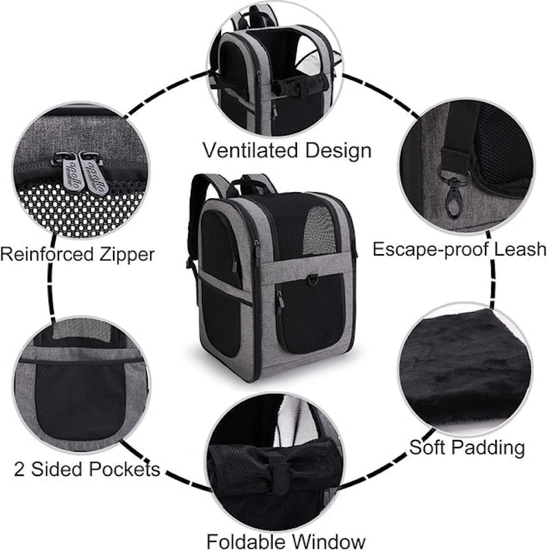Pet Carrier Backpack for Large and Small Cats and Dogs 3