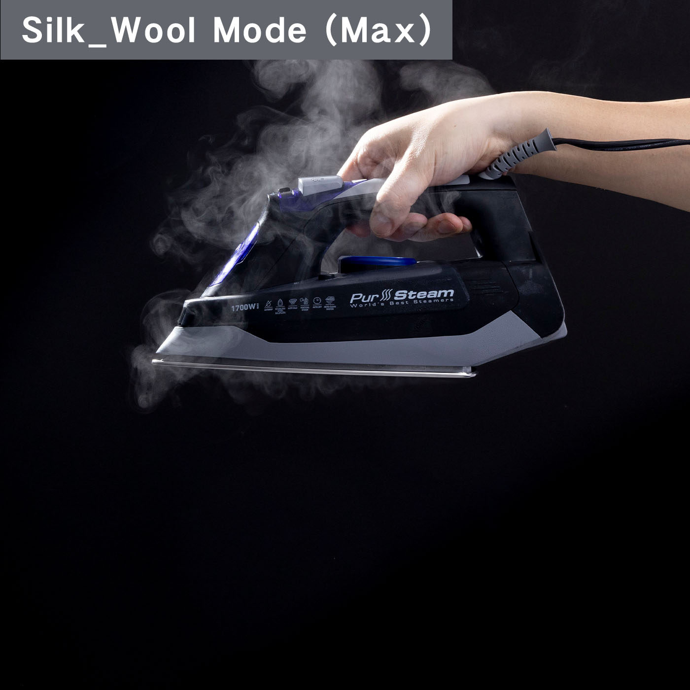 Professional Grade 1700W Steam Iron 8