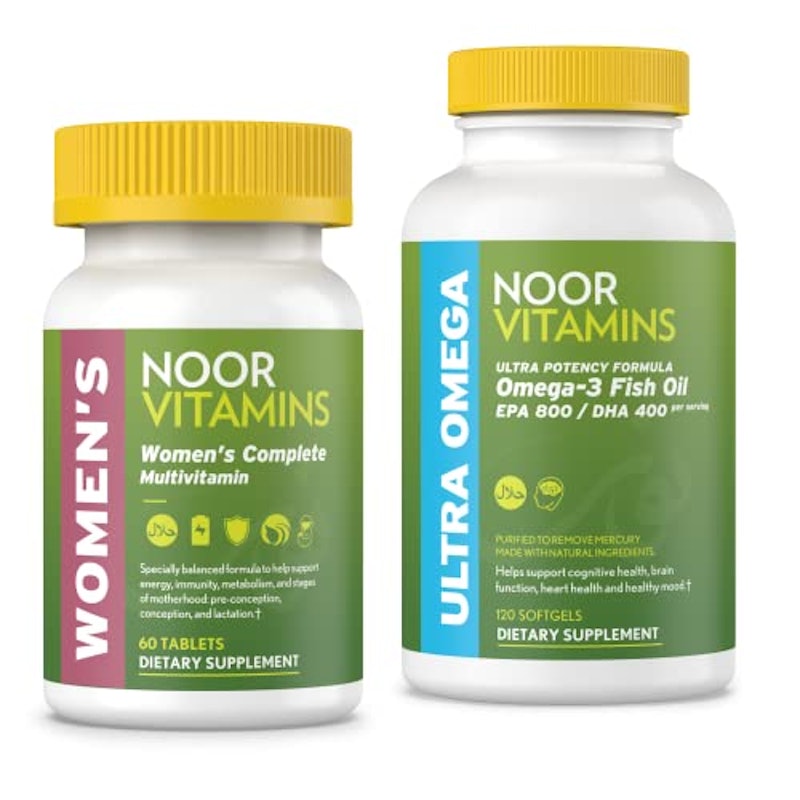 Women's Multivitamin and Omega Fish Oil Supplement Bundle 1