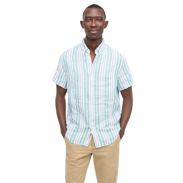 Short-sleeve Baird McNutt Irish linen shirt 1