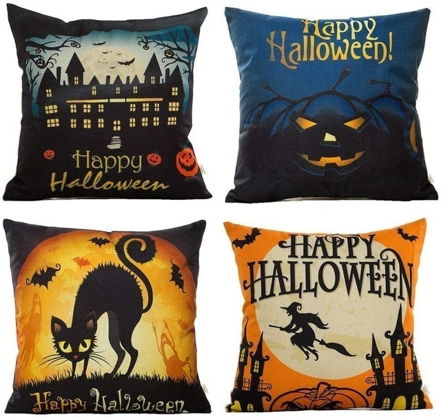Happy Halloween Decorative Throw Pillow Case 1