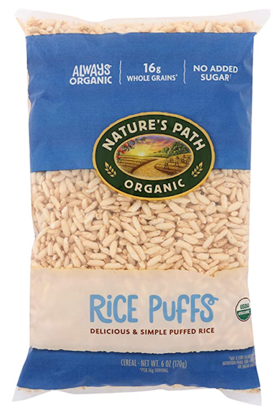 Organic Rice Puffs Cereal 1