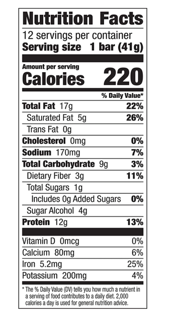 Keto-friendly Crunchy Bar 3