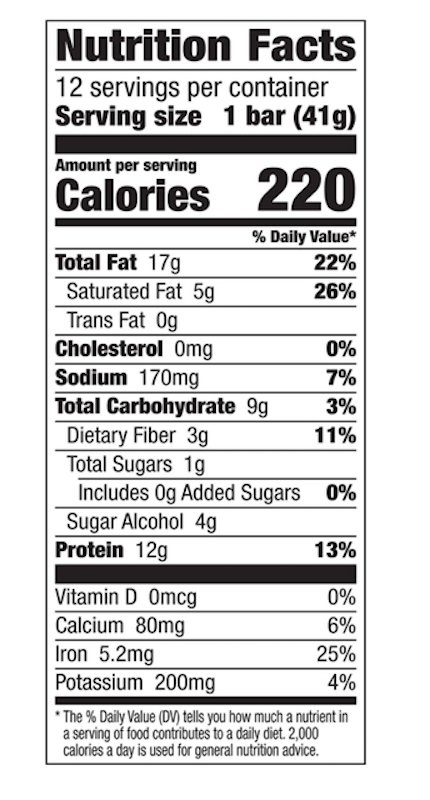 Keto-friendly Crunchy Bar 3