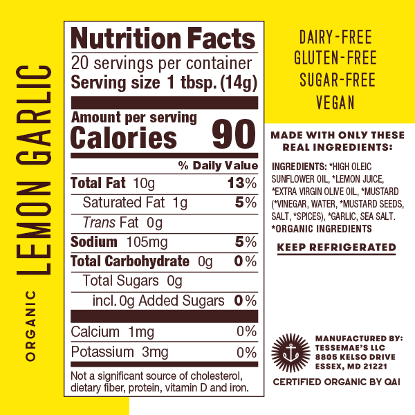 Tessemae’s All Natural 4-Pack Salad Dressing (Lemon Garlic) 2
