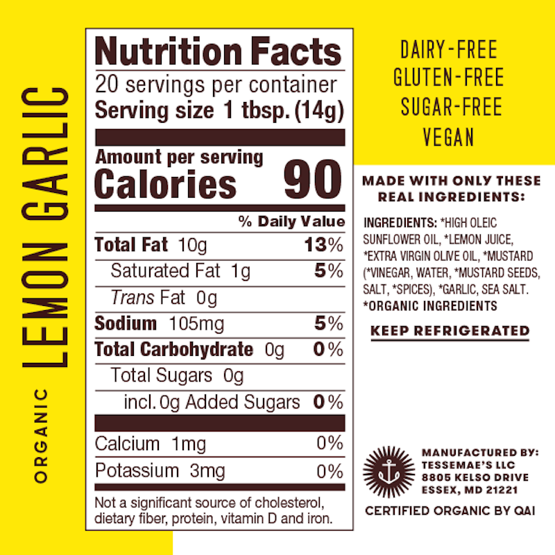 Tessemae’s All Natural 4-Pack Salad Dressing (Lemon Garlic) 2