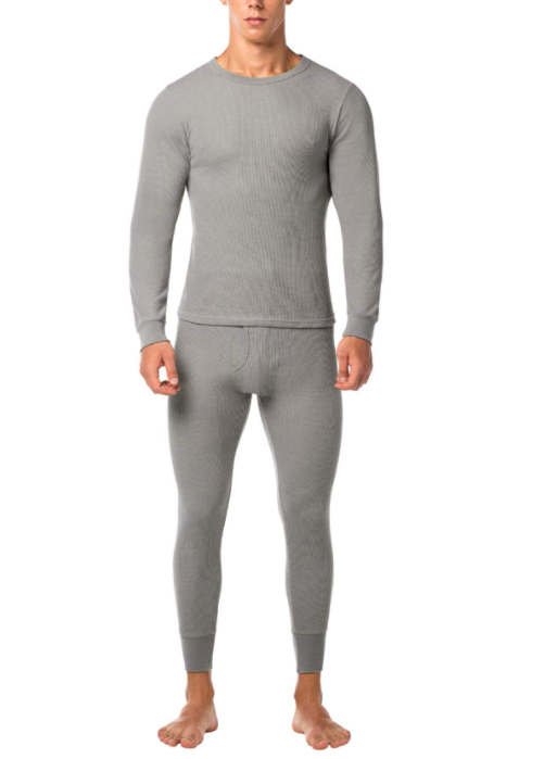 Waffle Knit Long John Set  1