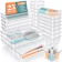WOWBOX 25 PCS Clear Plastic Drawer Organizer Set 1