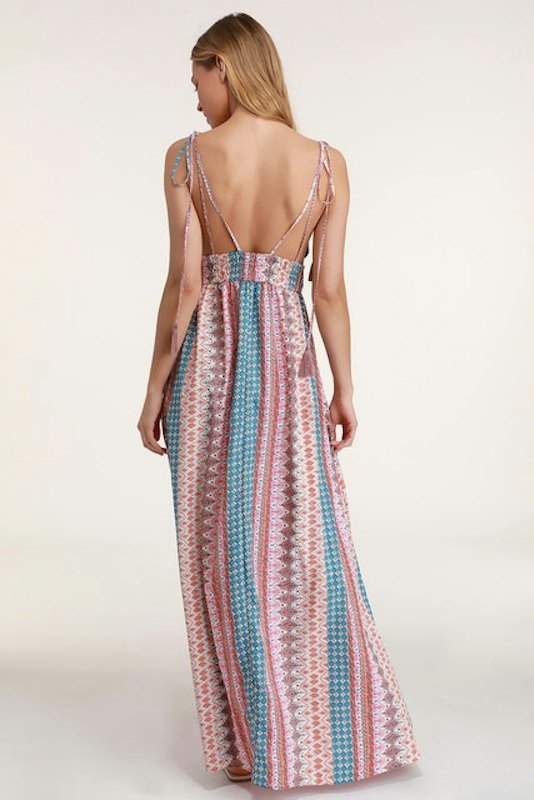 Maxin' Relaxin' Multi Print Maxi Dress 1