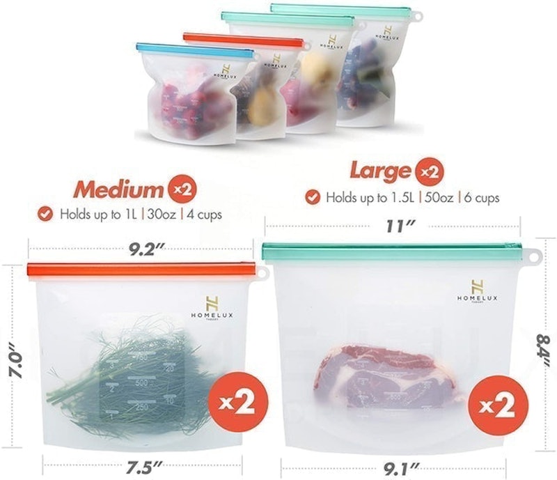 Reusable Silicone Food Storage Bags 2