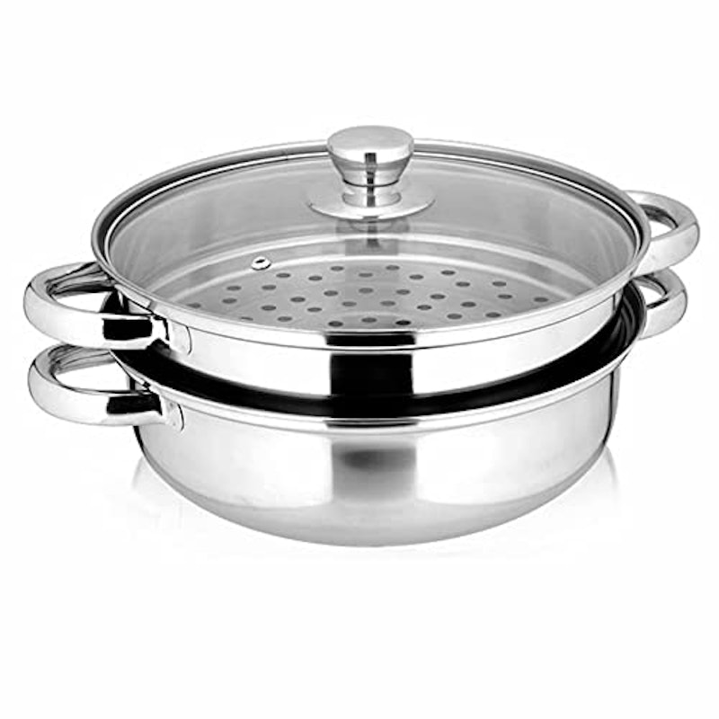 2 Piece Stainless Steel Stack and Steam Pot Set 1