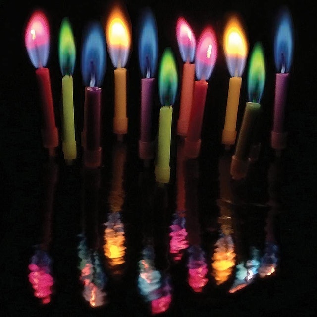 Multicolor Candles and Holders 1