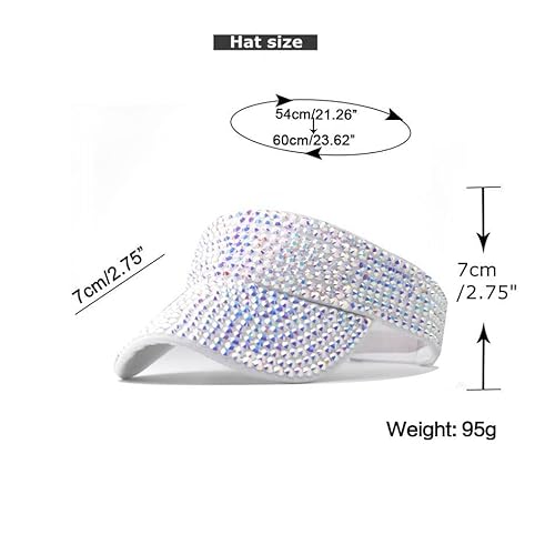 Shiny Rhinestones Sport Sun Visor 2