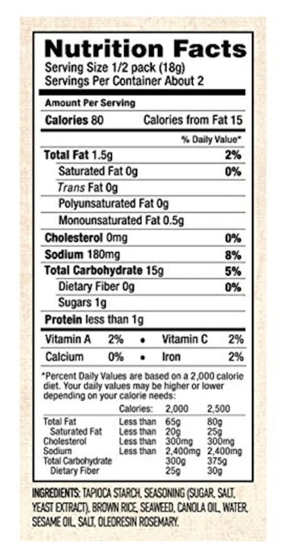 Original Baked Seaweed Crisps 2
