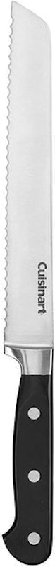 Pro Black Chef's Serrated Offset Knife 1
