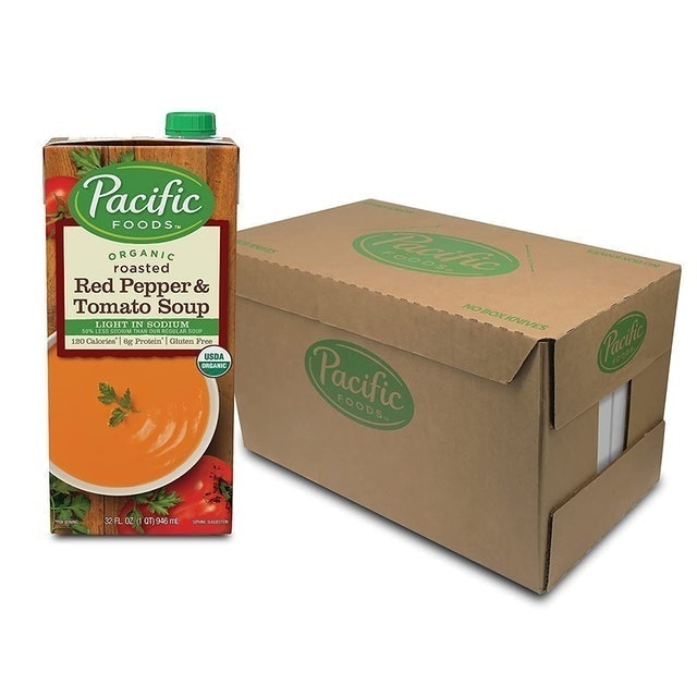 Organic Creamy Roasted Red Pepper and Tomato Soup 1