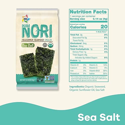 Seasoned Seaweed Snacks, Sea Salt 2