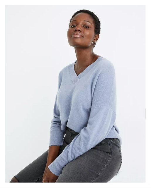 Cashmere V-Neck Sweater 1