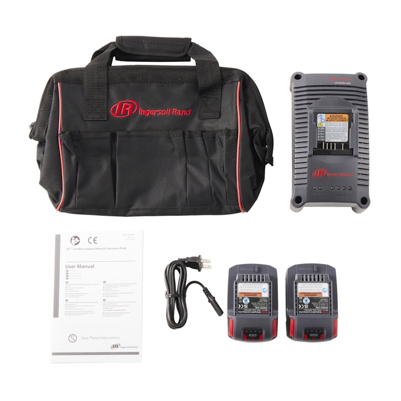 20V 1/2" Drive Cordless Impact Wrench 2 Battery Kit 2