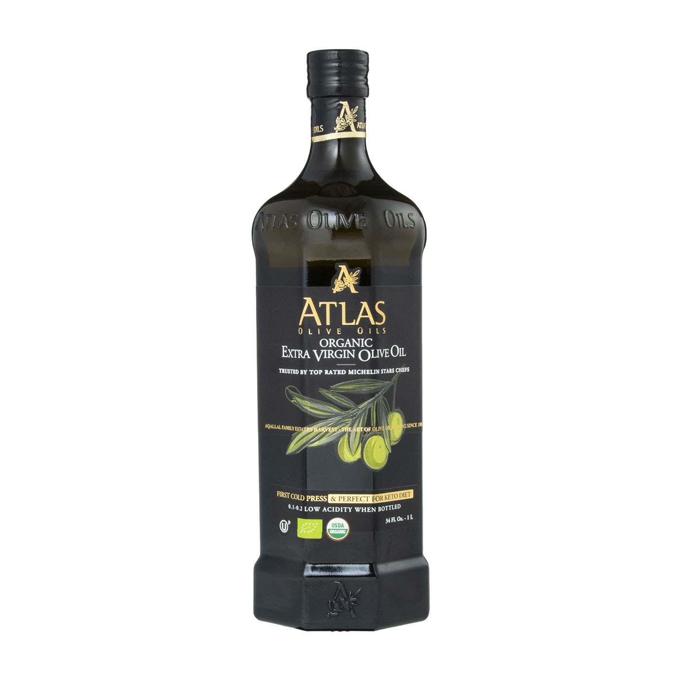 1 LT Cold Press Extra Virgin Olive Oil with Polyphenol Rich from Morocco 1