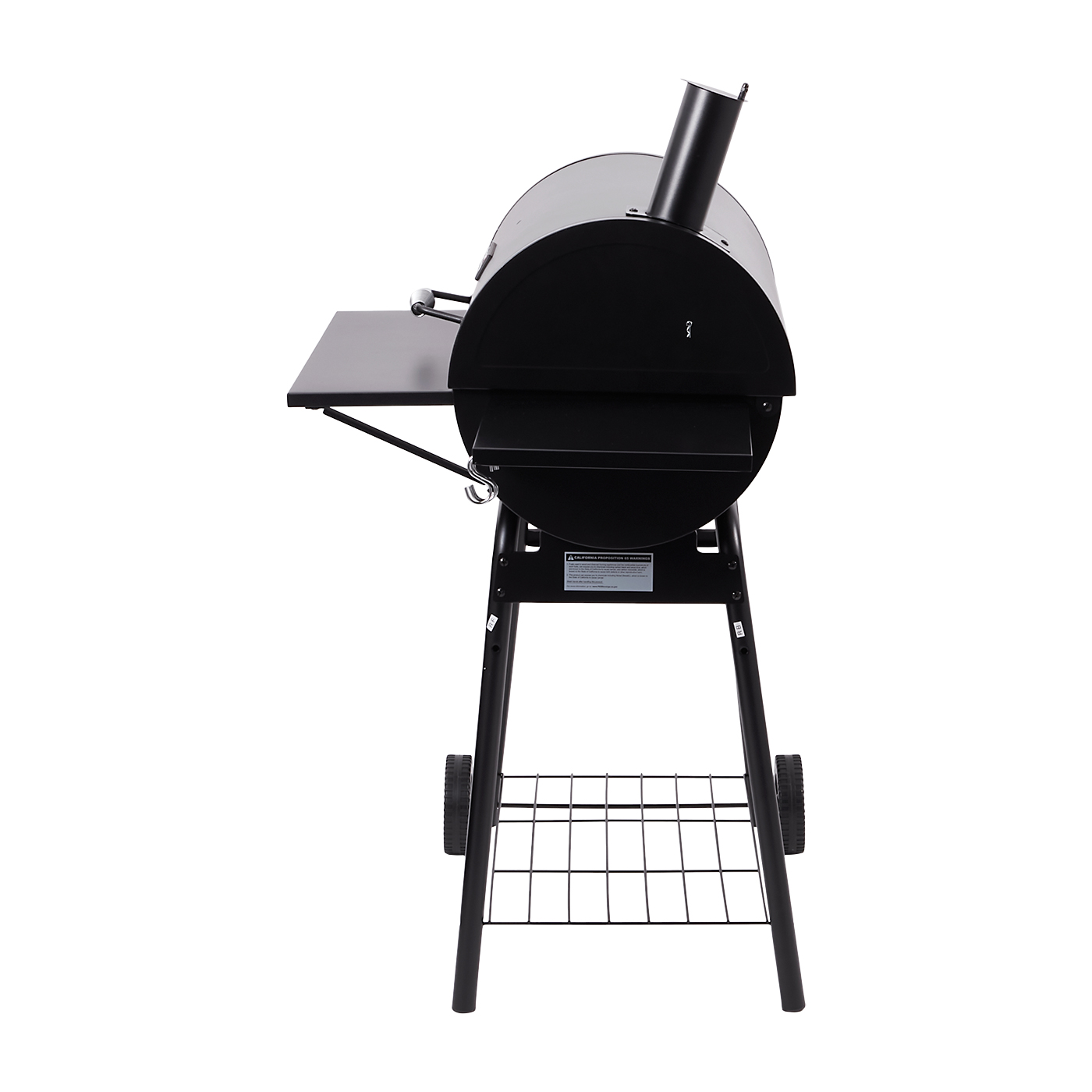 30-Inch Charcoal Barrel Grill with Offset Smoker	 4