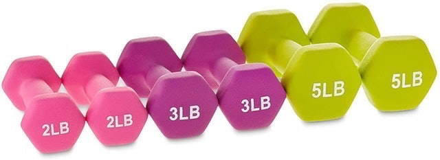 Neoprene Coated Dumbbell Set With Rack 2