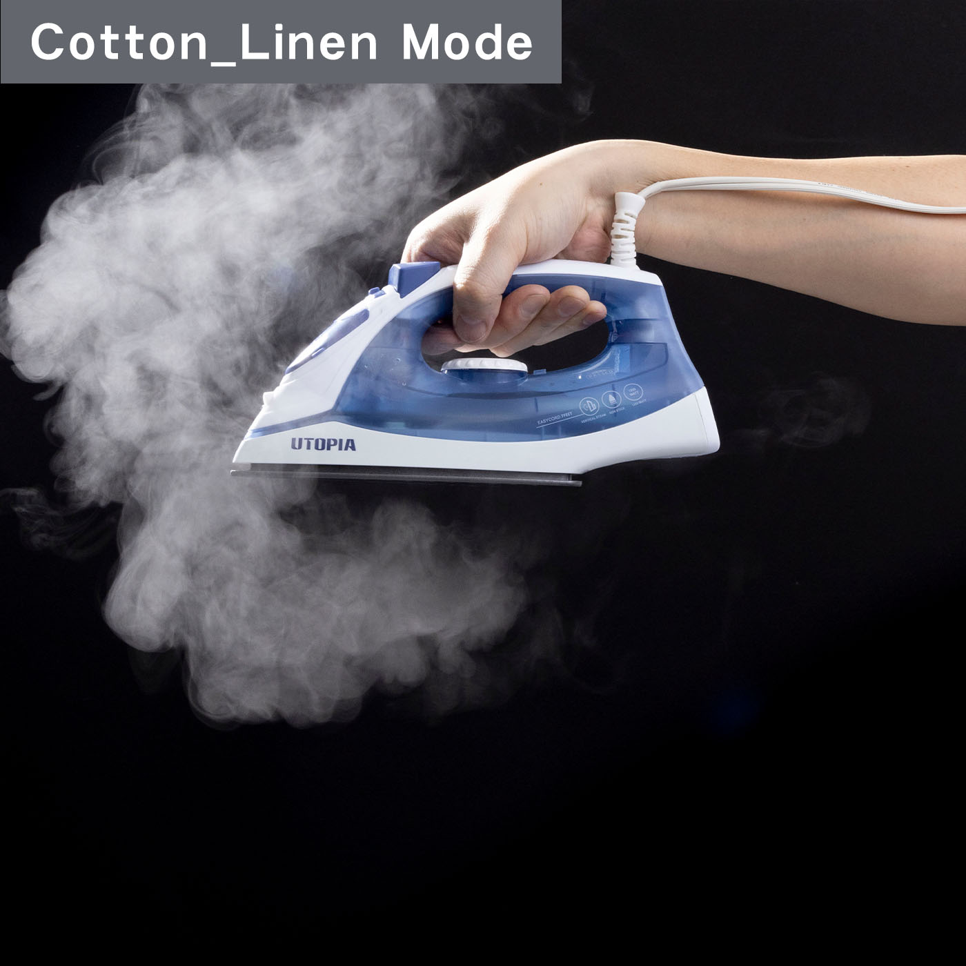Steam Iron with Nonstick Sole-plate 6