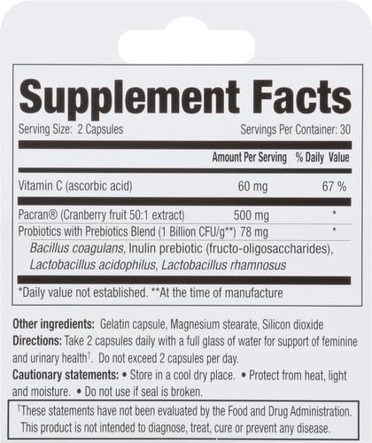 Probiotics with Prebiotics and Cranberry 2