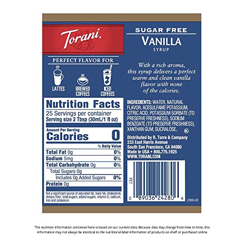 Sugar Free Vanilla Syrup 2