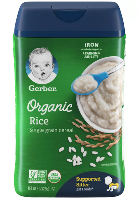 Organic Rice Single Grain Cereal 1