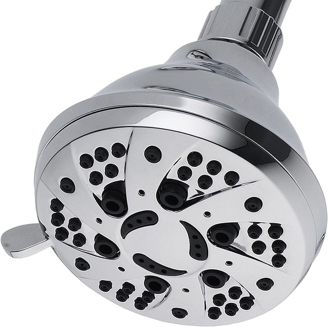 Chrome Finish 6-Setting Shower Head 1