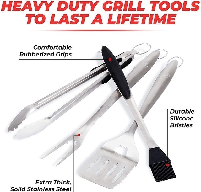 Heavy-Duty Grilling Tools Set 2