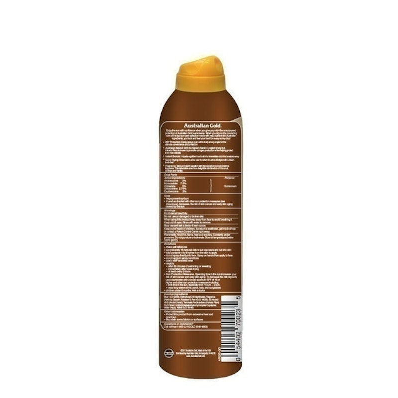 Continuous Spray Sunscreen with Instant Bronzer 2