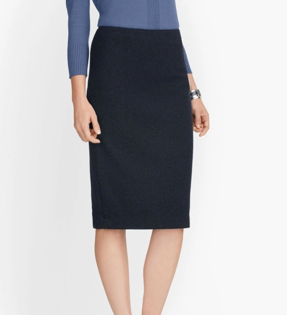 Knit Tweed Pencil Skirt 1
