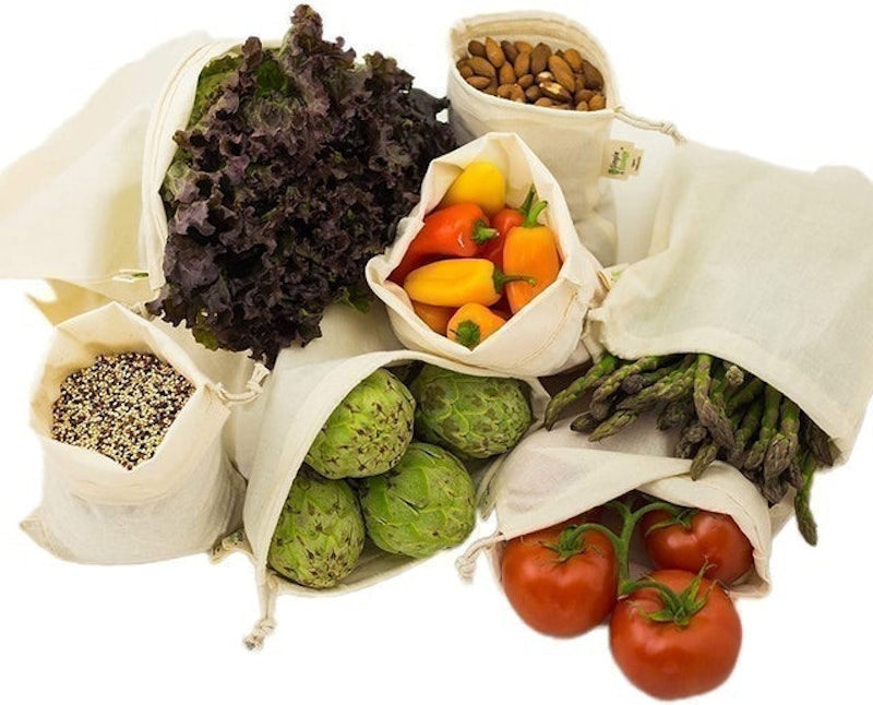 Reusable Organic Cotton Muslin Grocery Shopping Produce Bags 1