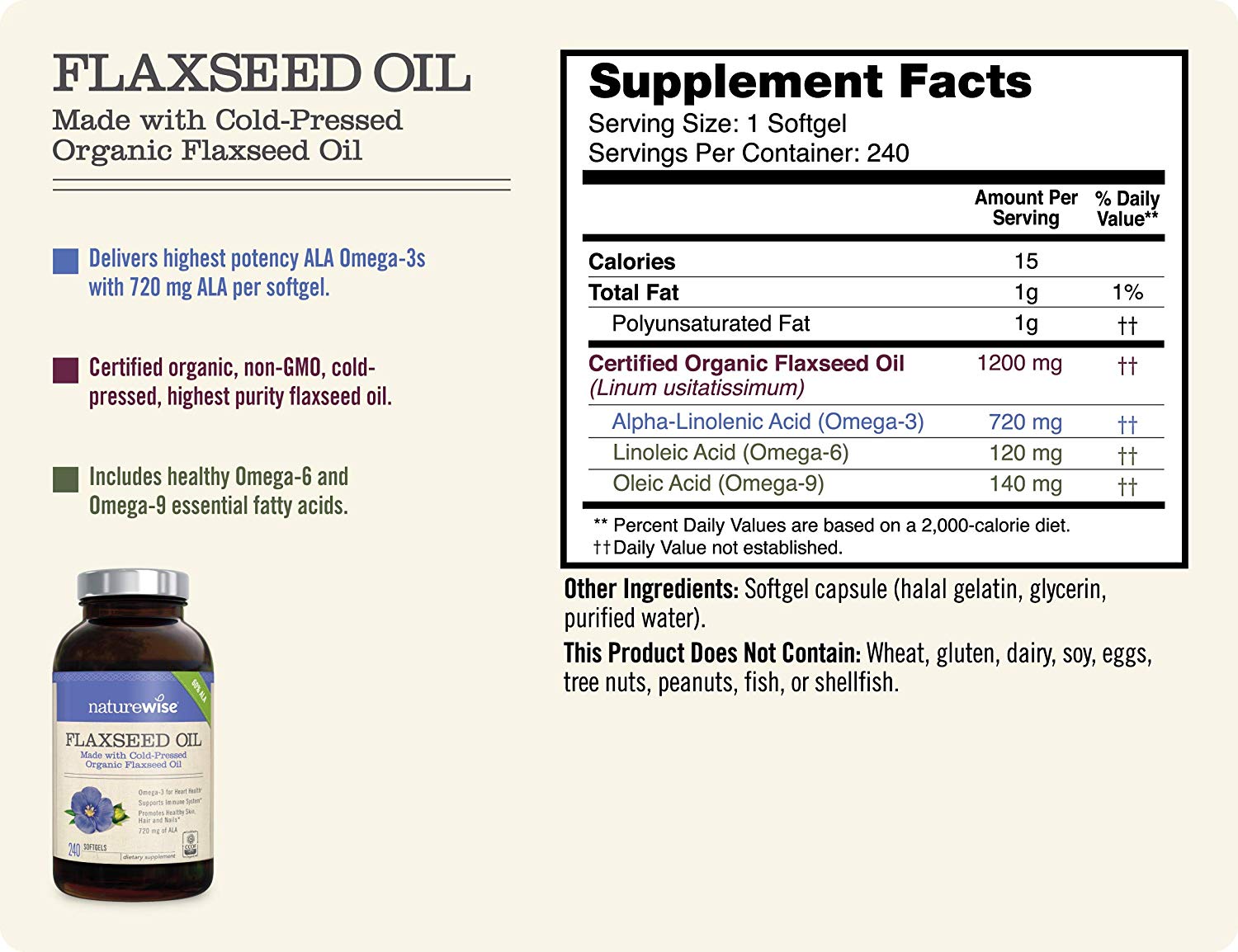 Organic Flaxseed Oil  2