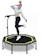 OneTwoFit Silent Trampoline With Adjustable Handle Bar 1