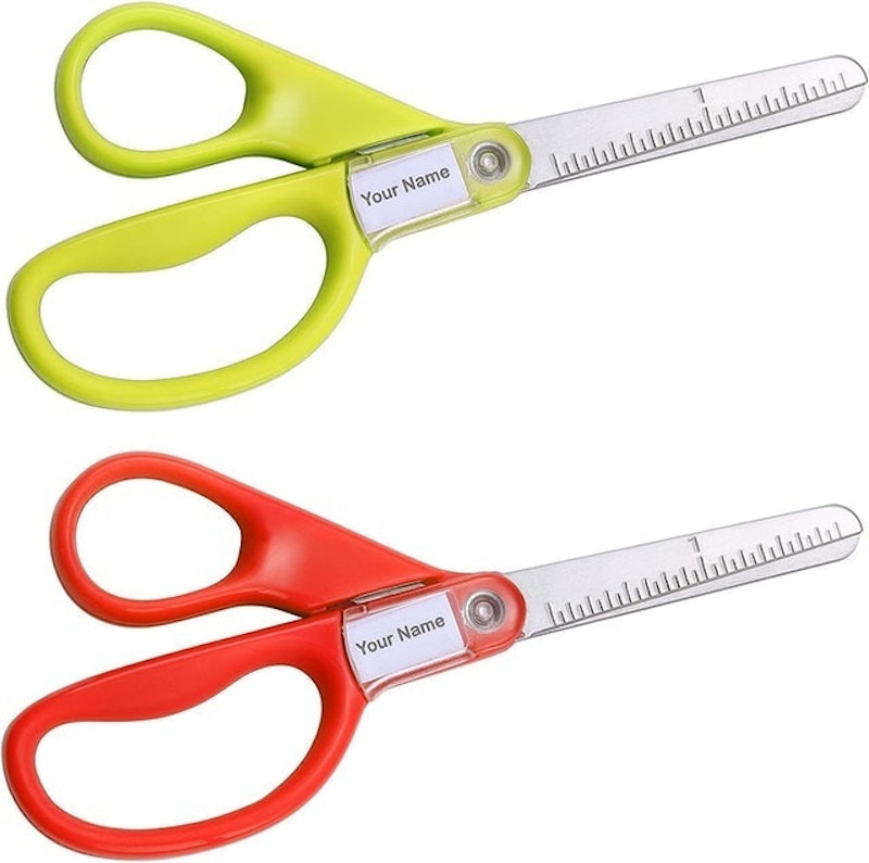 Kids Scissors 5 inch - 12 Pack - School Pack of Scissors for Kids Age 3 and Up, Assorted Colors (Pointed Tip)