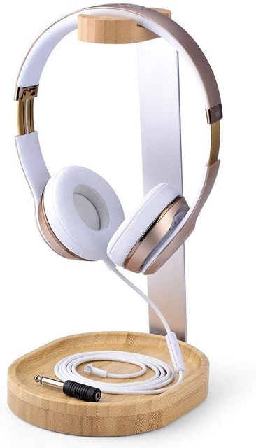 Universal Wooden & Aluminum Headphone Stand 1
