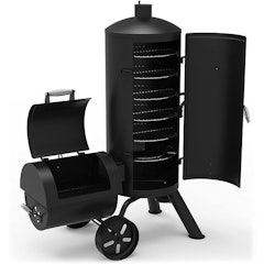 Signature Series Heavy-Duty Vertical Offset Charcoal Smoker & Grill