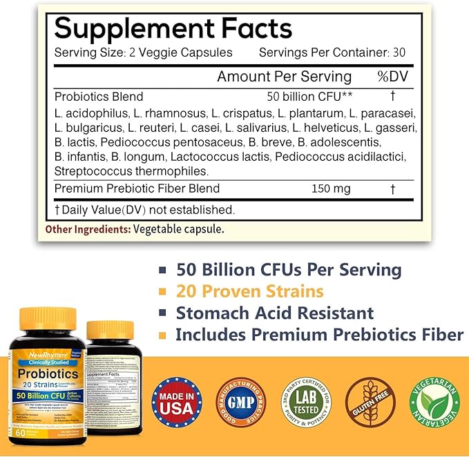 Probiotics 50 Billion CFU 20 Strains 2