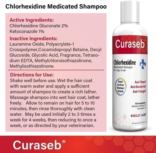 Curaseb Chlorhexidien Medicated Shampoo 2