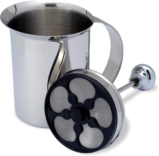 Stainless Steel Hand Pump Milk Frother 2