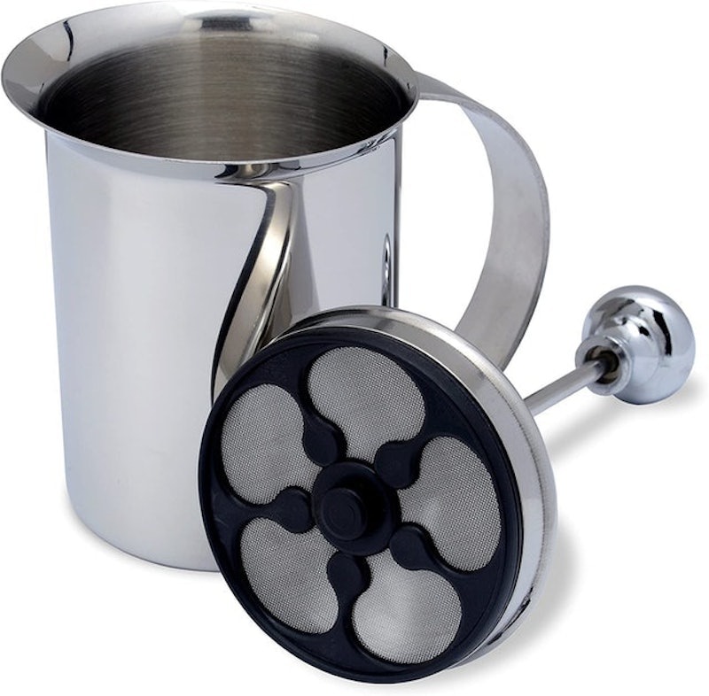 Stainless Steel Hand Pump Milk Frother 2