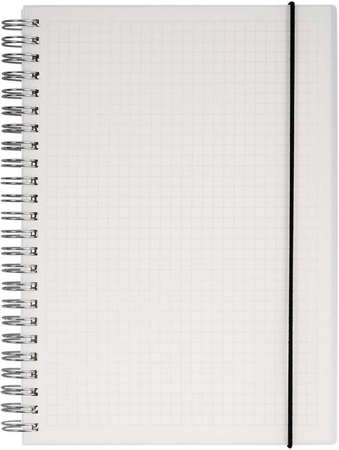 Hardcover Graph Ruled Spiral Notebook 1