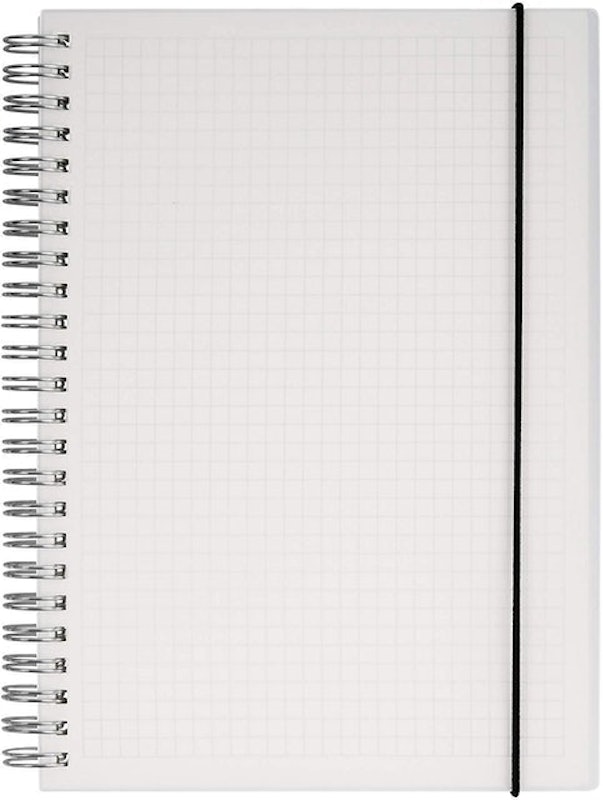 Hardcover Graph Ruled Spiral Notebook 1