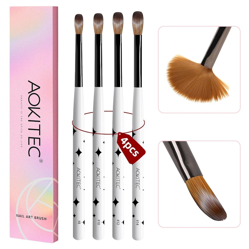 Acrylic Nail Brush Set - 4pcs Acrylic Nail Brushes 1